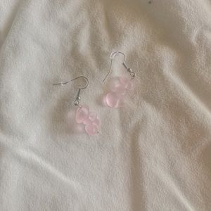 glass stone earrings🤍🤍